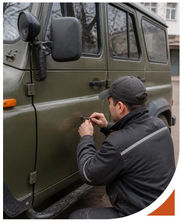Профессиональное вскрытие автомобиля УАЗ без повреждений в Сызрани